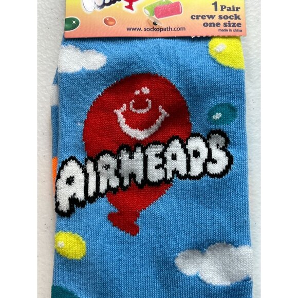 Airheads Candy Socks Graphic Crazy Funny Wacky Silly Novelty Gift Odd Fun Mens - Picture 4 of 6